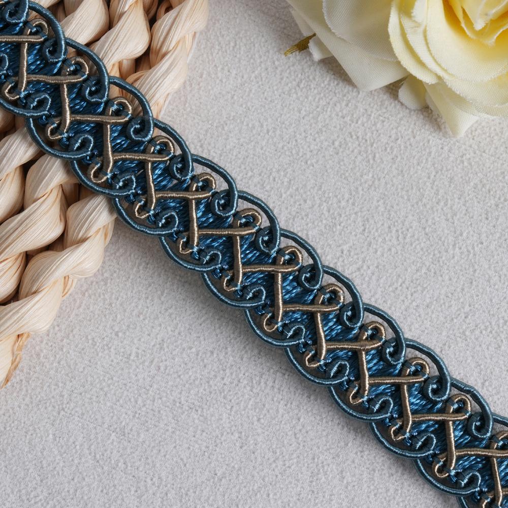12 Meters Gold Braid Trim 15MM Width Decorative Woven Braid Lace Trim Sewing Centipede Lace Ribbon Polyester Upholstery