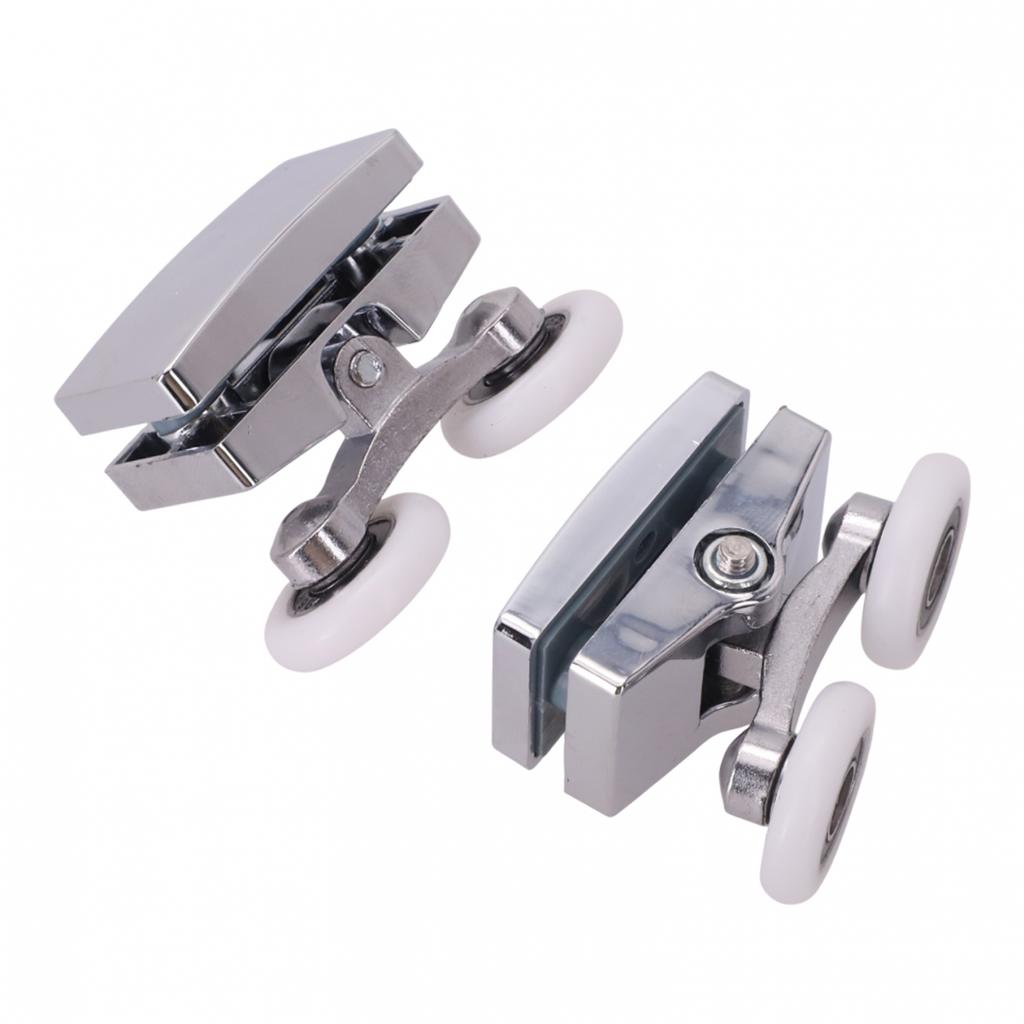 8PCS Twin Shower Screen Door Rollers/Runners/Wheel Top & Bottom 23mm Replacement