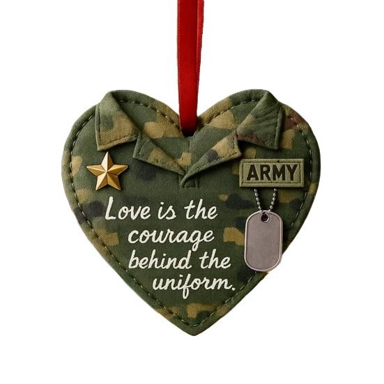 Occupational Love Heart Ornaments Heart Ornament To Honor Chef/Teacher/Builder/Firefighter for Christmas Tree Decor