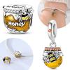 Оригинальный Медный Медовый Горшочек Кулон Золотые Пчели Бусины Подходят для Браслета Украшения Женский Аксессуар Детский Подарок на Вечеринку