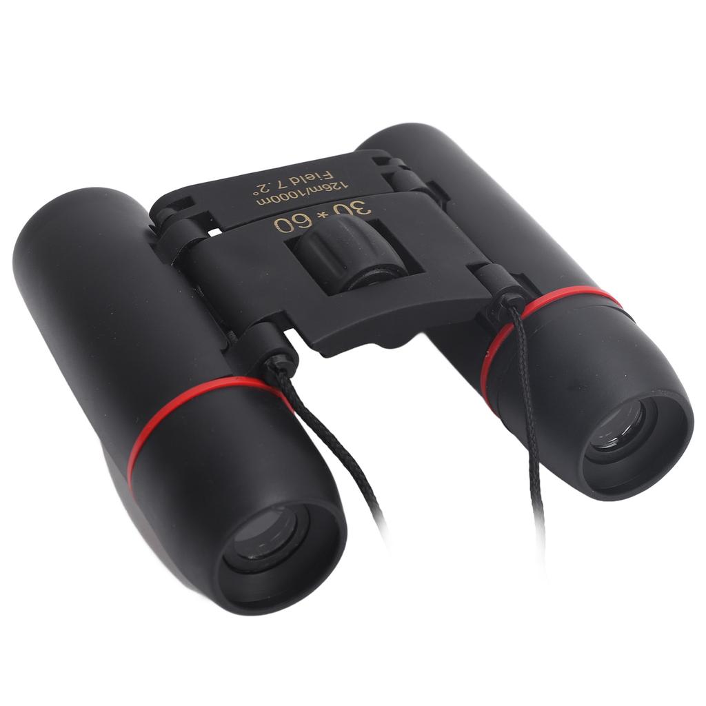 30x60 складной бинокль для взрослых и детей из алюминиевого сплава, резина, HD, легкий компактный бинокль для