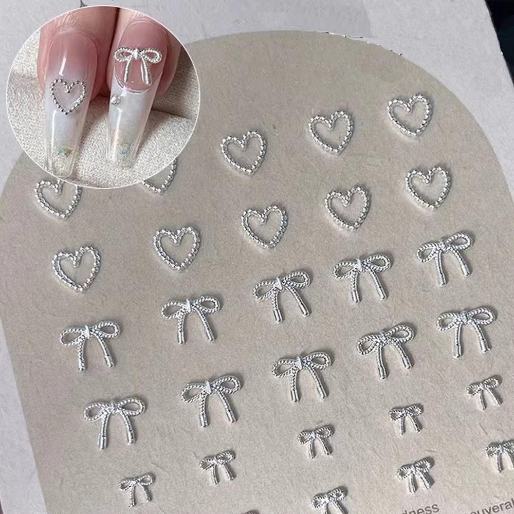 10Pcs/Bag Mini Love Nail Decals Alloy Manicure Accessories DIY Manicure Designs Supplies