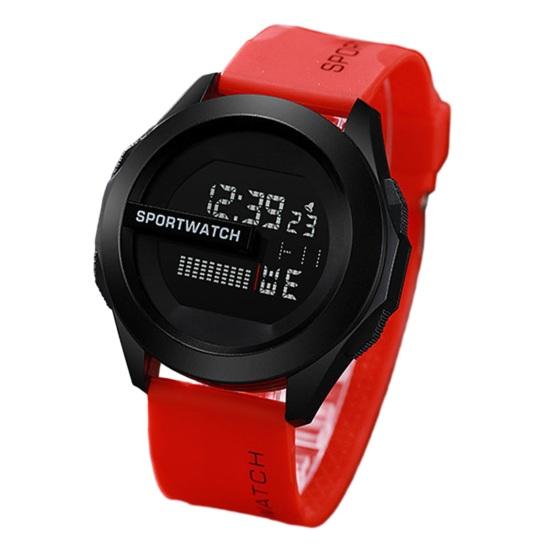 LED Electronic Watch 50m Waterproof Luminous Adjustable Soft Silicone Band Men Women Sports Wristwatch Birthday Gift