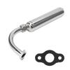 Exhaust Muffler Pipe Motorized Bicycle Engine Muffle Tailpipe Exhaust Pipe for 49?80cc 2 Stroke