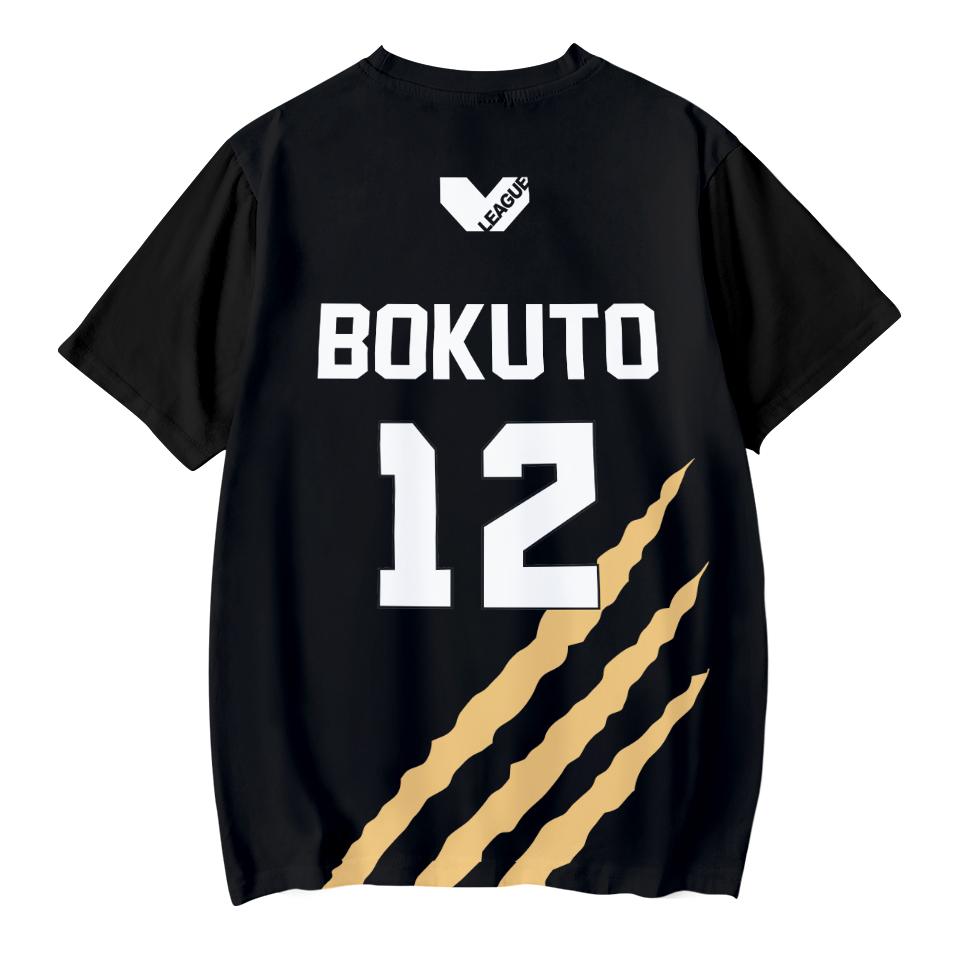 Haikyuu MSBY Black Jackal 3D Summer T-shirt MSBY Tees O-neck Fashion Short Sleeve Football Jersey Camiseta Masculina T-shirts