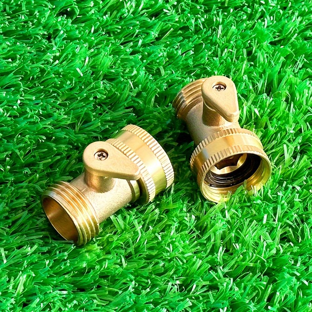 Односторонний латунный запорный клапан, садовый шаровой клапан, кран, запорный клапан для садового шланга, разъем для садового водяного шланга