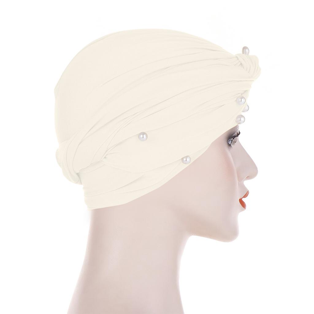 (проектор)Женская мусульманская стрейч-тюрбан, шапка для химиотерапии, головной платок для выпадения волос