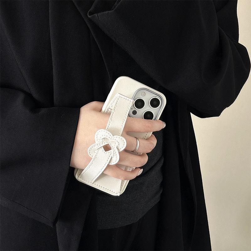Кошелек-кнопка с отделением для карт для IPhone 17 Promax Браслет для Apple 15 Силиконовый Защита от падения Женская версия