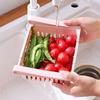 1 шт. Корзина для хранения в холодильнике, гибкая, расширяемая, органайзер для холодильника, ящик для хранения, стеллаж для хранения, коробка для заморозки, ящик для хранения свежих продуктов
