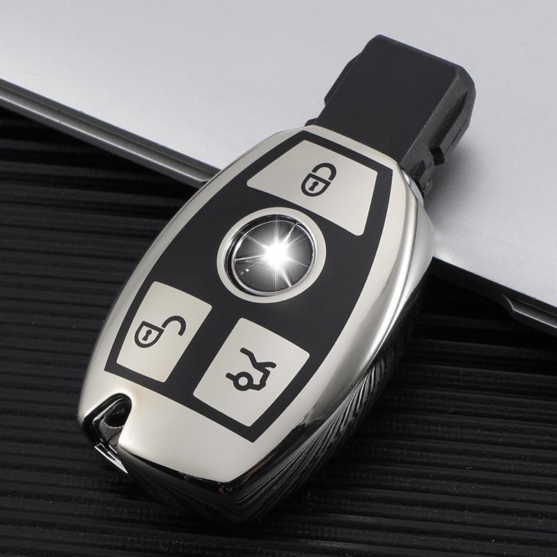 Чехол для ключа Mercedes-Benz для C260L, E300L, C200L, GLC300, GLA200, E-Class, C-Class — специальный комплект корпуса пряжки.