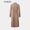PORTS Women's Autumn/Winter Printed Shirt Dress