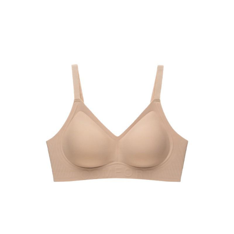 Changjie Recommended: Shu Chang Women's Invisible Seamless Bra - Light, Breathable, and Nude Tone.
