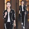 2024 Women's Casual Sports Suit: Fashionable Slim Cardigan & Sweatpants Two-Piece for Spring & Autumn