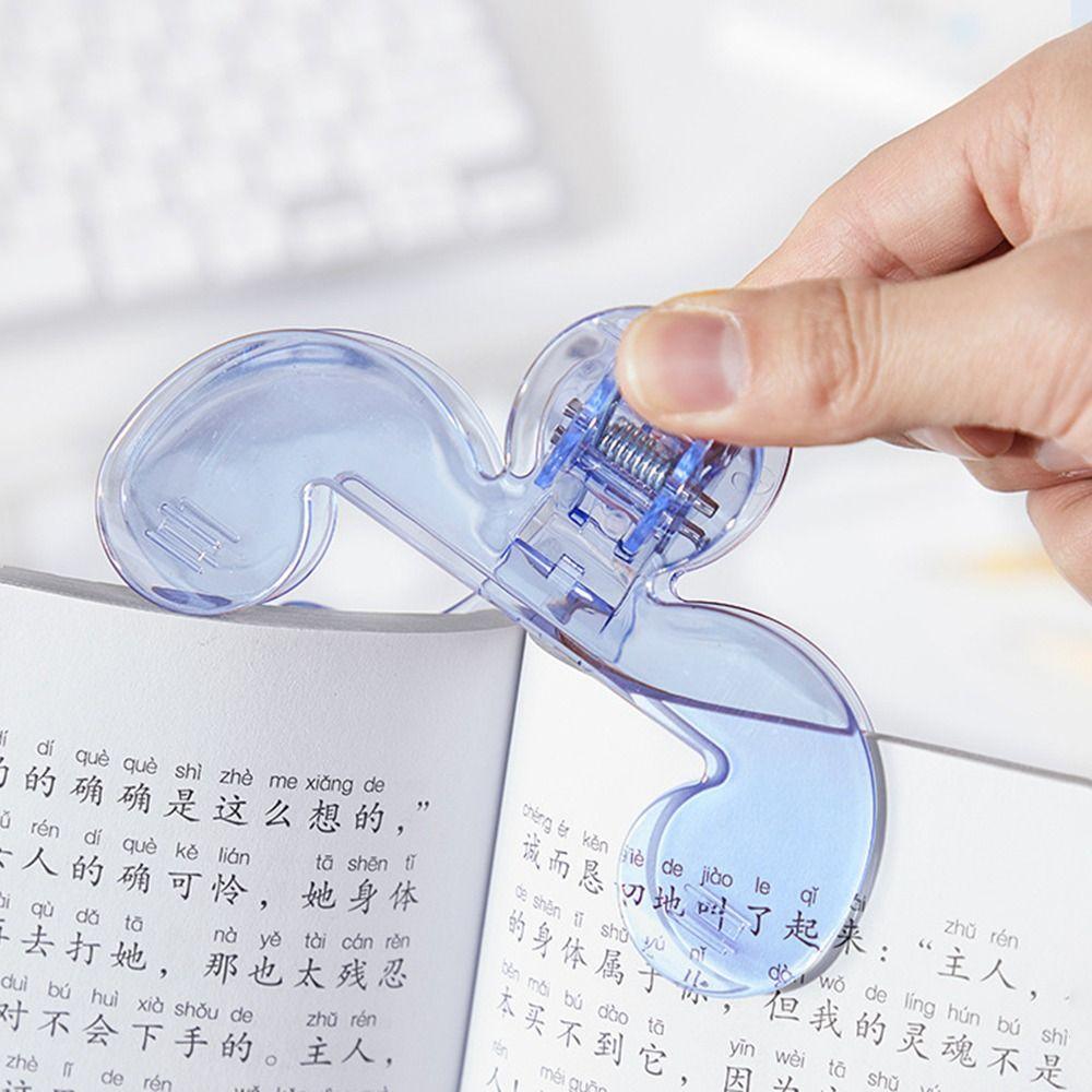 12° Support Angle Reading Book Marker Clip Anti-slip Book Page Holder  For Student Reading