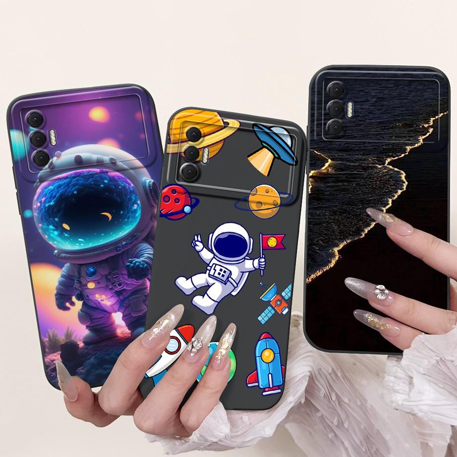 Для Tecno Spark 8P Чехол Мягкий Силиконовый Задний Чехол Панда Мраморный Дракон Кот Астронавт Чехол для Телефона Для Spark8P KG7H KG7 KG7n Capas