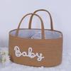 Cotton Rope Storage Basket Portable Cosmetics Storage Durable Baby Nappy Organiser  for Newborn
