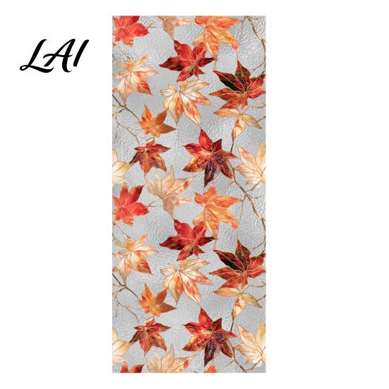 Kitchen Glass Film Water Ripple Texture Floral Window Stickers Decorative Static Privacy Film Stickers Removable PVC Sticker for Home Office