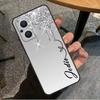 Personalised Glitter Name Case For OPPO Reno 8 7 6 5 4 Lite 2Z 4Z 5Z 8T 10 OPPO Find X5 X6 Pro X2 Lite X3 Neo Cover