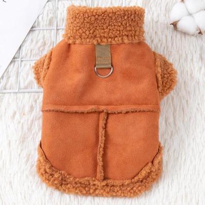 Зимний жилет из плюша для маленьких собак и кошек — подходит для Тедди, Бишона, Померанского шпица, Пуделя