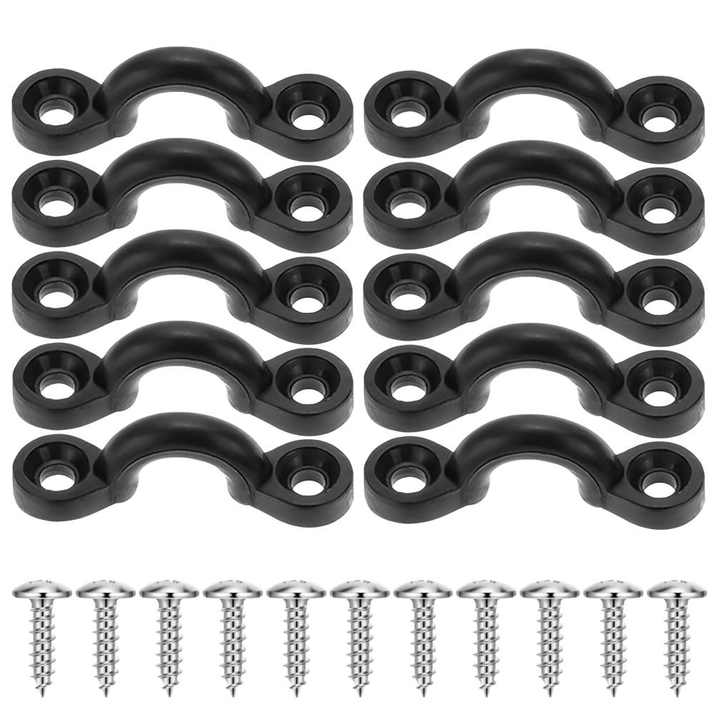 6-20PCS Kayak Clips Nylon Kayak Pad Eye Anchor Point Tool Marine Boats Aquatic Sports Surfing Deck Rigging Kit Boat Accessories