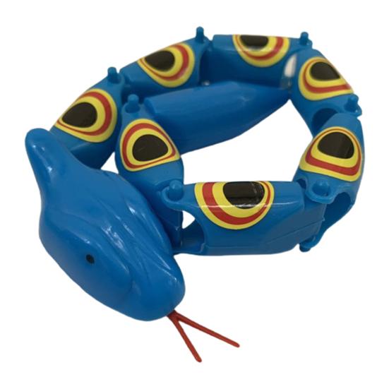 Скрученная шарнирная змея Ностальгическая легкая пластиковая Забавная шарнирная змея Игрушка для розыгрышей для развлечения