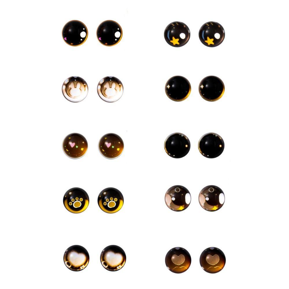 Plush Doll Access Flat Base Heart Eyes Anime Eyes Rabbit Star Eyeball Cat Paw Glass Eye Kids