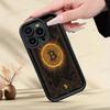 Роскошный чехол для телефона Bitcoin для iPhone 17 16 15 13 11 12 14 Pro Max Plus Силиконовый защитный корпус