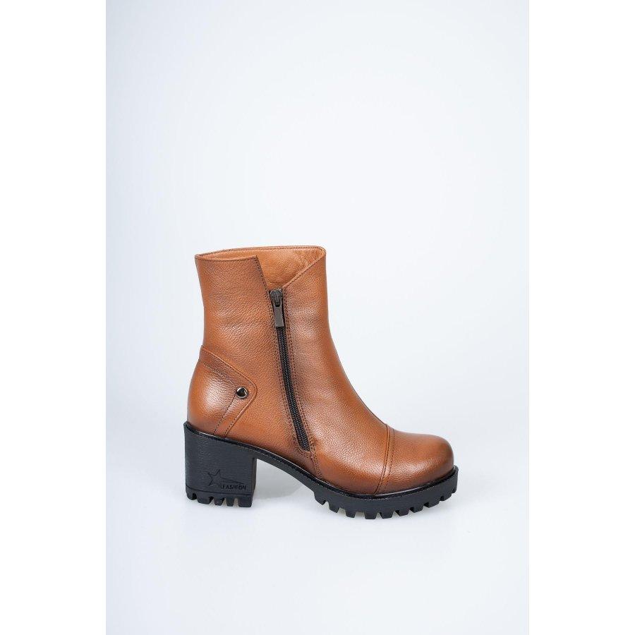 Женские повседневные ботинки из натуральной кожи на каблуке