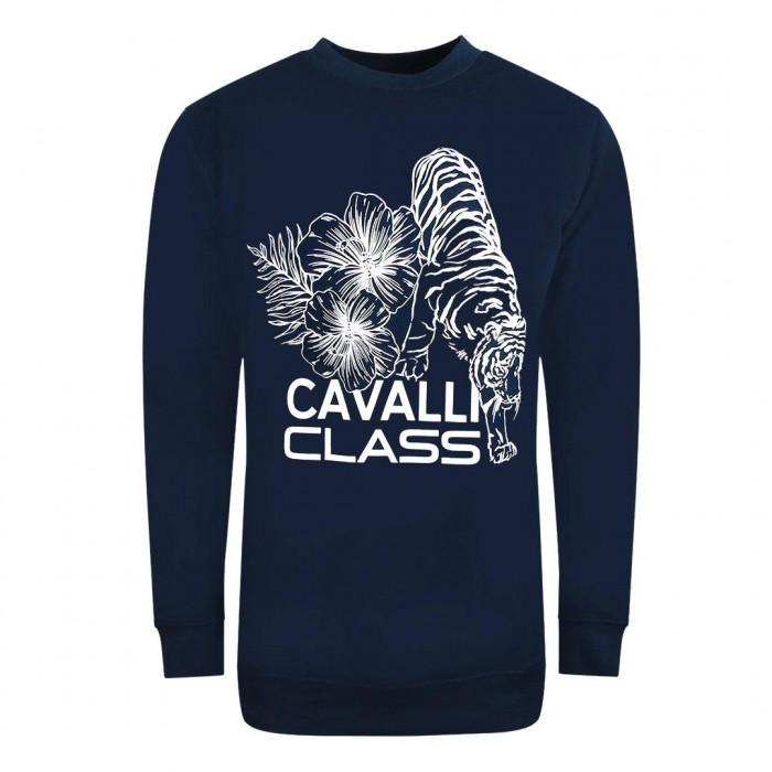 Cavalli Class Unisex Adult Floral Tiger Sweatshirt