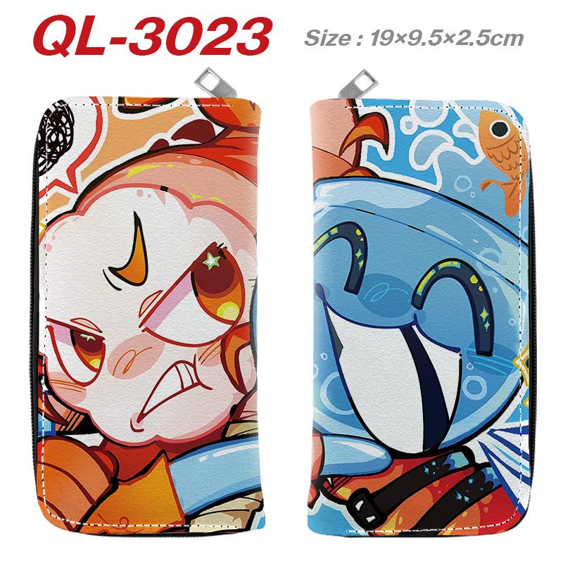 Space Dandy Anime Wallet PU Leather Long Zip Purse Full Color Waterproof Card Holder