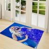 Blue Dress Stars Performance Carpet Rug Soft Washable Antislip Home Living Room Sofa Mats Personalized Christmas Rug