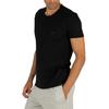 EMPORIO ARMANI T Shirts Men's Black 2 Pack Crew Neck Thin Straight Fit 111647-CC722-07320