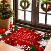 1Pcs Anti Fatigue Kitchen Rugs Christmas Print Waterproof Non-Slip Thick Cushioned Kitchen Mat Heavy Duty Comfort Standing Mat for Kitchen