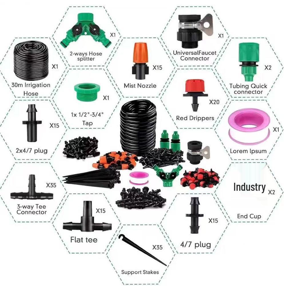 Регулируемый садовый дождеватель и система капельного полива