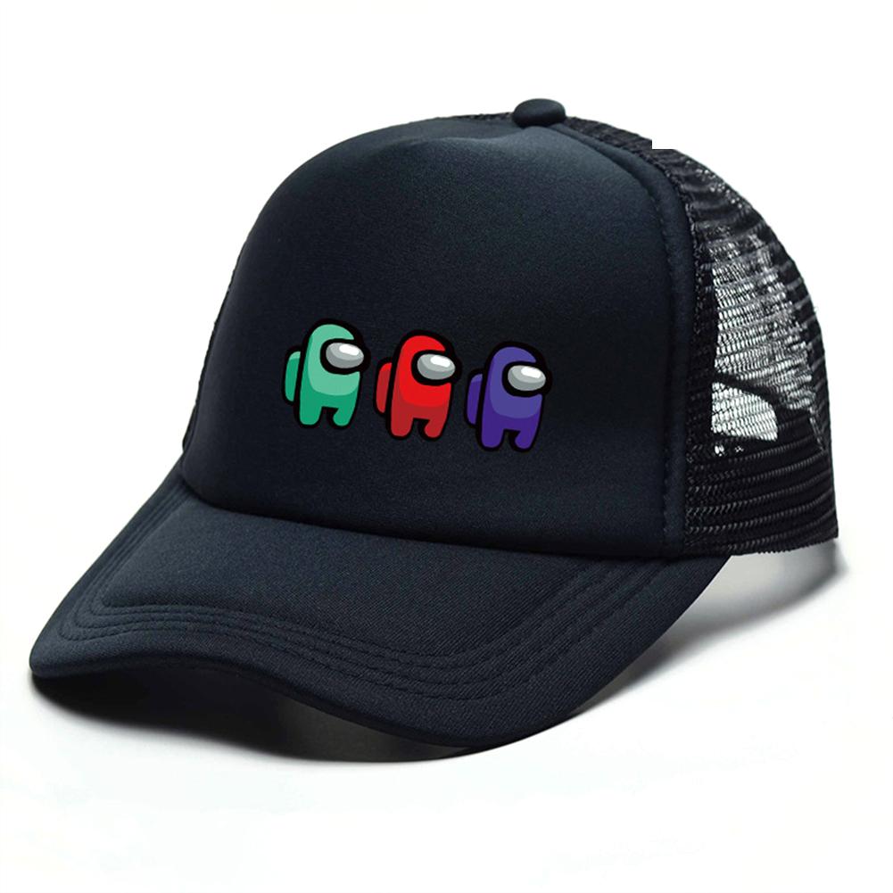 Children Mesh Hat Cartoon Printed Caps Colorful Breathable Sun-proof Sun Hat