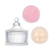 3 Pieces Multipurpose Extra Large Body Powders Puff Set with Glass Storage Container for Makeup and Beauty Tool