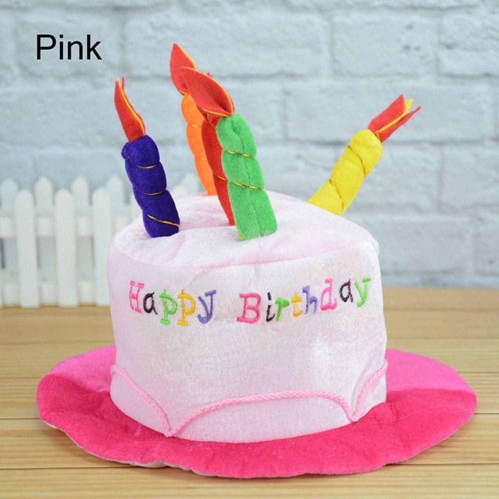 Фотореквизит Торт Свеча Шляпа Украшения для волос Головные уборы на день рождения Торт на день рождения Шляпа Сувениры для вечеринок