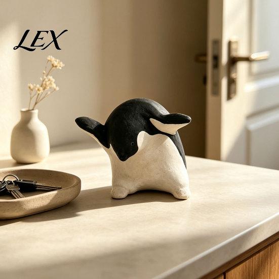 Housewarming Present Ideas Cute Penguin Figurine, Nordic Style Small Animal Statue, Whimsical Healing Room Decor Desk Shelf Tabletop Ornament,