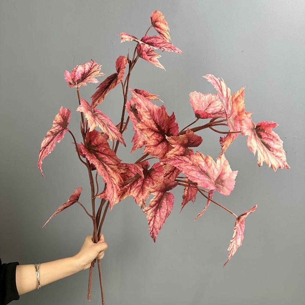 Plastic Artificial Green Plants Realistic Artificial Leaf Branch Outdoor Garden Decor
