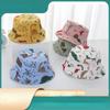 Gorras Kids Hats Мультяшный принт с динозавром Детская кепка-ведро Милая детская шляпа с изображением животных Шляпа рыбака Летняя кепка-панама для малышей