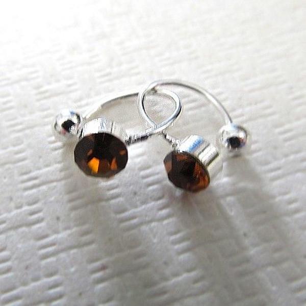 Серьги-клипсы U Body Crystal Rhinestone, кольцо для носа и губы, гвоздик для ушей ARI