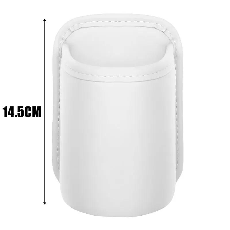 Auto Back Seat Cup Holder Organizer PU Leather Automotive Drink Rack Storage Bin Car Interior Accessories Car Door Cup Holder