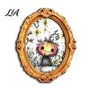 Festive Fridge Magnet Halloween Wooden Frame Refrigerator Magnet, Retro Oval Solid Wood Decorations Pumpkin Ghost Magnetic Decoration for Kitchen