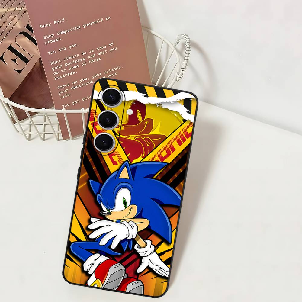 S-SonicS Anime Phone Case For Samsung S 24 Fe 25 Ultra Plus 20 Lite 21 30 22 23 24 22 Ultra 5G Fundas