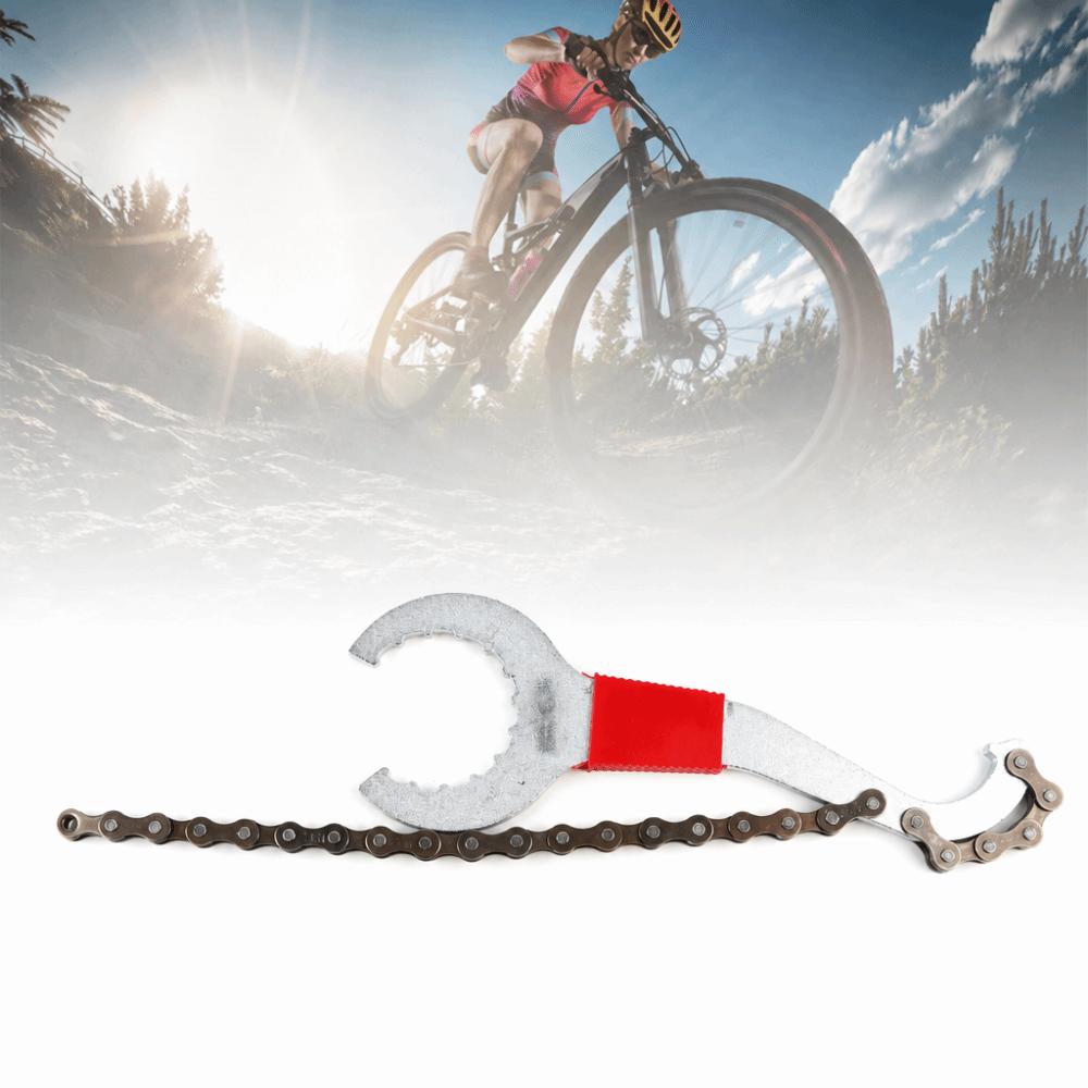 20cm Length Freewheel Wrench Stainless Steel Sprocket Remover Wrench Bike Chain Whip  Bike Repair