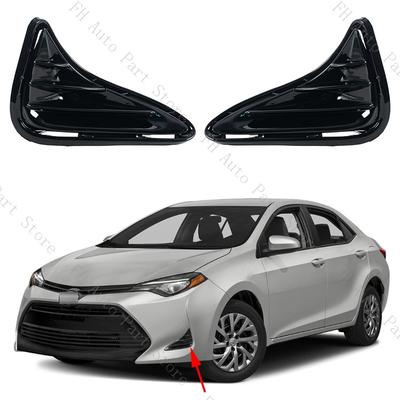 2 ШТ. Для Toyota Corolla LE XLE 2017 2018 2019 Автомобиль Накладка на противотуманную фару переднего бампера Крышка решетки Рамка Крышка Ободок Капот