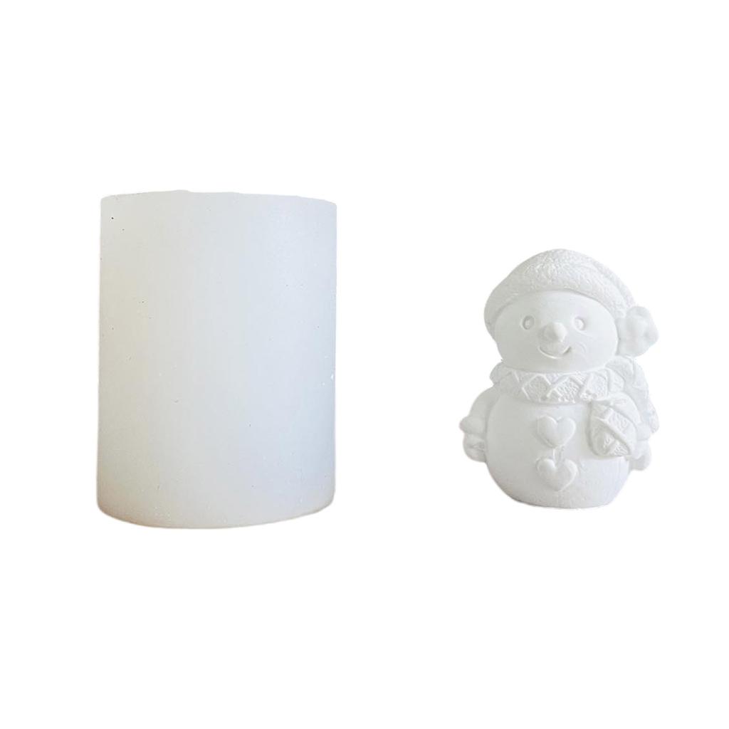 3D Формы для свечей «Снеговик», Силиконовая форма, Рождественские формы, Формы для литья, Формы для мыла, Формы для эпоксидной смолы для украшения дома