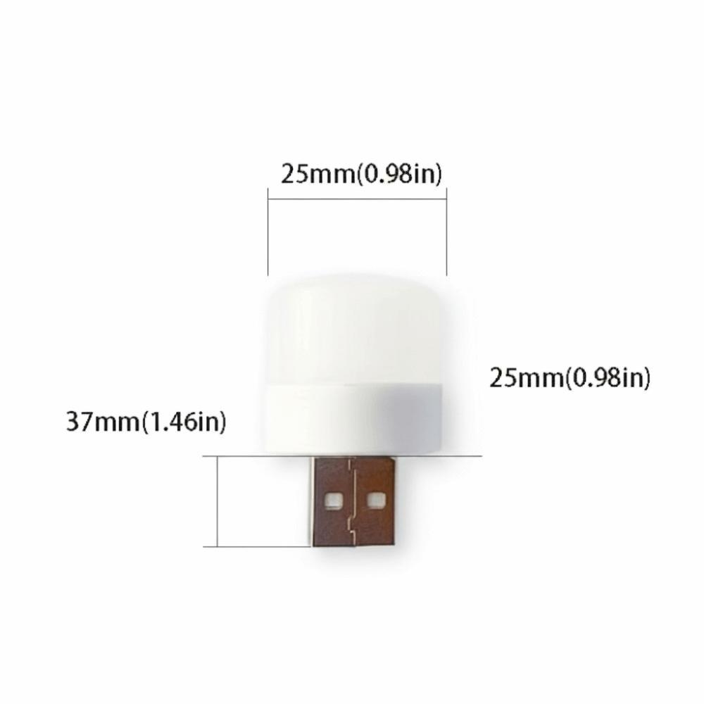 USB-вилка Мини-USB Ночник Теплый белый Мини-размер Теплый белый Ночная лампа Зарядка от мобильного источника питания Защита глаз Светодиодный ночник