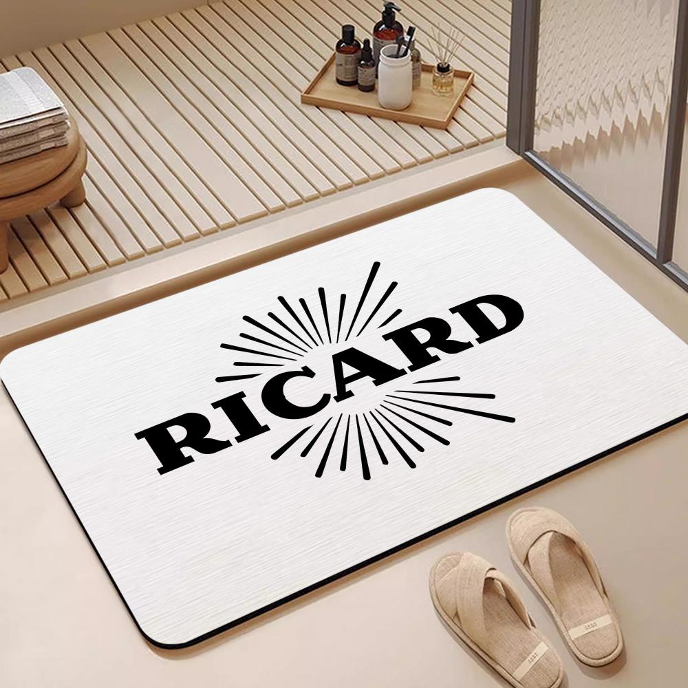 Бренд R-Ricard Коврик для пола, Диатомитовый коврик для ванной, Быстросохнущий, Впитывающий, Многоцелевой коврик