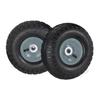 Relaxdays 2 колеса для тележки 4.1/3.5-4, запасные надувные, ось 16 мм, до 136 кг, 260 x 85 мм;черно-серый